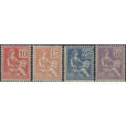 Mouchon timbres de France N°112-115 série neuf**.