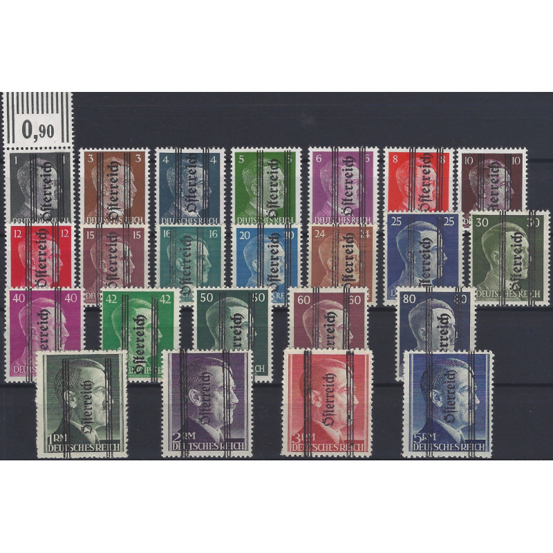 Libération timbres d'Autriche N°553-575 série neuf**, R.