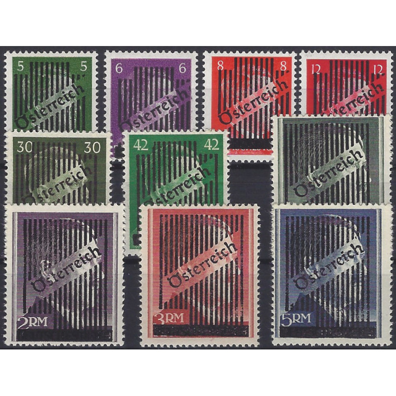 Libération timbres d'Autriche N°543-552 série neuf**.