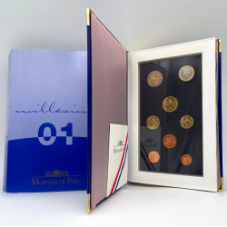 Série officielle Euro France 2001 coffret BE.