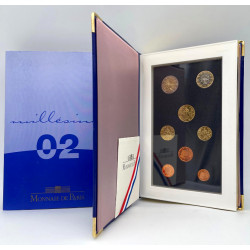 Série officielle Euro France 2002 coffret BE.