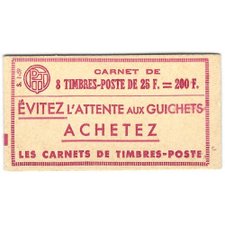 Carnet de 8 timbres Marianne de Muller N°1011C-C 1neuf**.