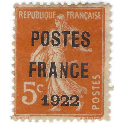 Timbre préoblitéré de France N°36 neuf (*).