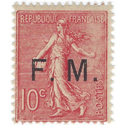 Timbre de Franchise Militaire N°4 variété neuf**.