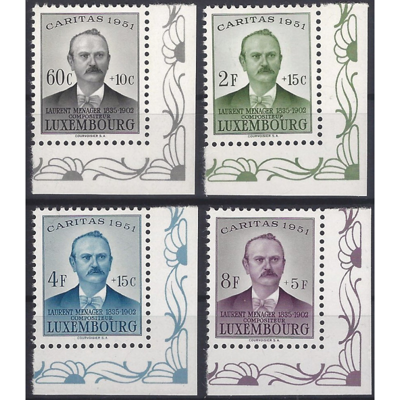 Luxembourg timbres N°449-452 série Caritas cdf neuf**.