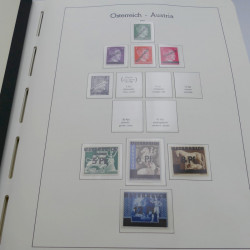 Collection timbres d'Autriche neuf** 1945-1973 en album Leuchtturm.