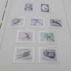 Collection timbres d'Autriche neuf** 1945-1973 en album Leuchtturm.