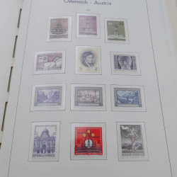 Collection timbres d'Autriche neuf** 1945-1973 en album Leuchtturm.