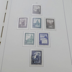 Collection timbres d'Autriche neuf** 1945-1973 en album Leuchtturm.