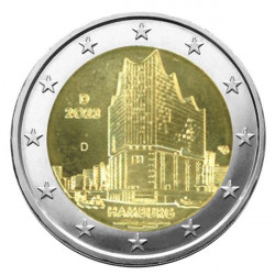 2 euros commémoratif Allemagne 2023 - Hambourg.