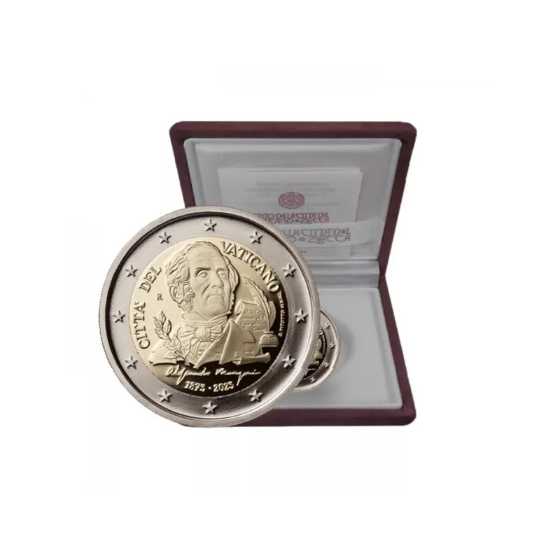 2 euros Vatican 2023 - Alessandro Manzoni en coffret BE.