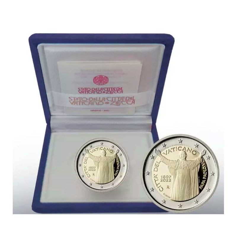 2 euros Vatican 2022 - Pape Paul VI en coffret BE.