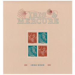 Feuillet de 4 timbres Iris Mercure - Salon d'Automne 2024 neuf**.