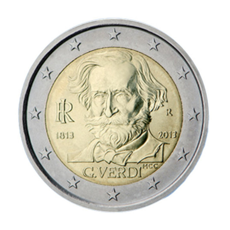 2 euros commémorative Italie 2013 - Giuseppe Verdi.