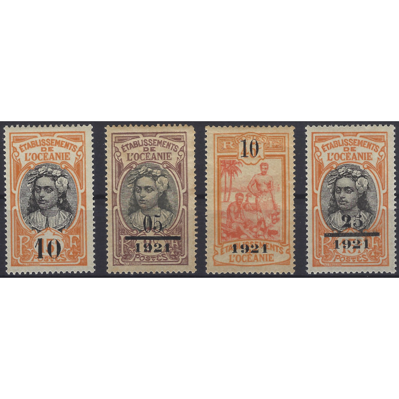 Océanie Française timbres N°43-46 série neuf*.