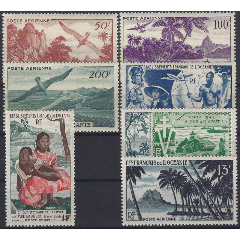 Océanie Française timbres poste aérienne N°26-32 neufs** / *.