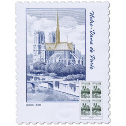 Feuille neutre Lindner-T pour Affiche Notre Dame de Paris.