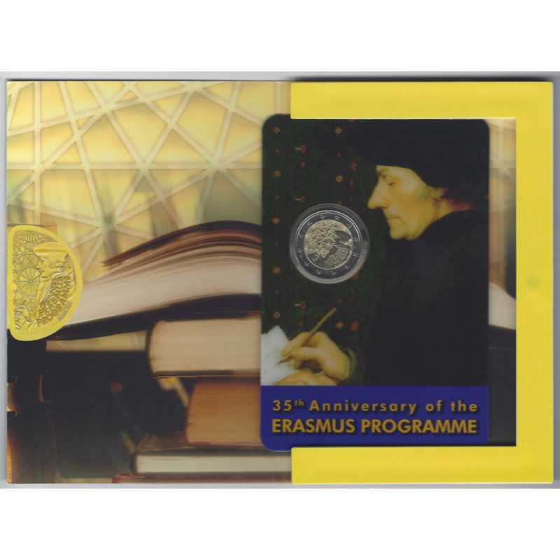 2 euros commémorative Malte Erasmus 2022 BU Coincard.