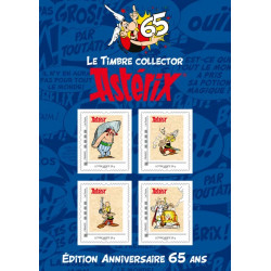 Collector de 4 timbres Astérix autoadhésifs.