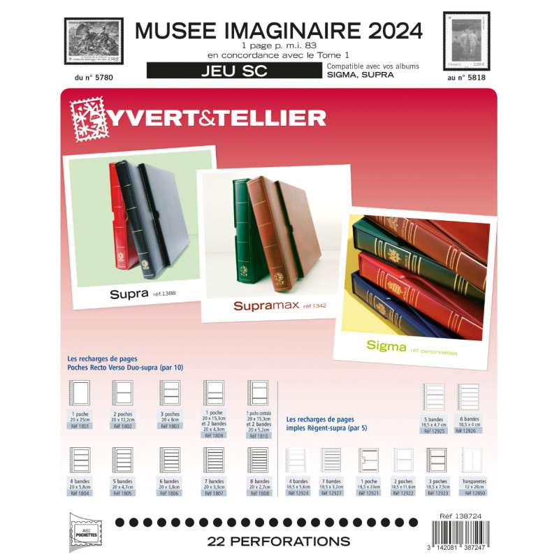 Jeux SC France Musée Imaginaire 2024 avec pochettes.