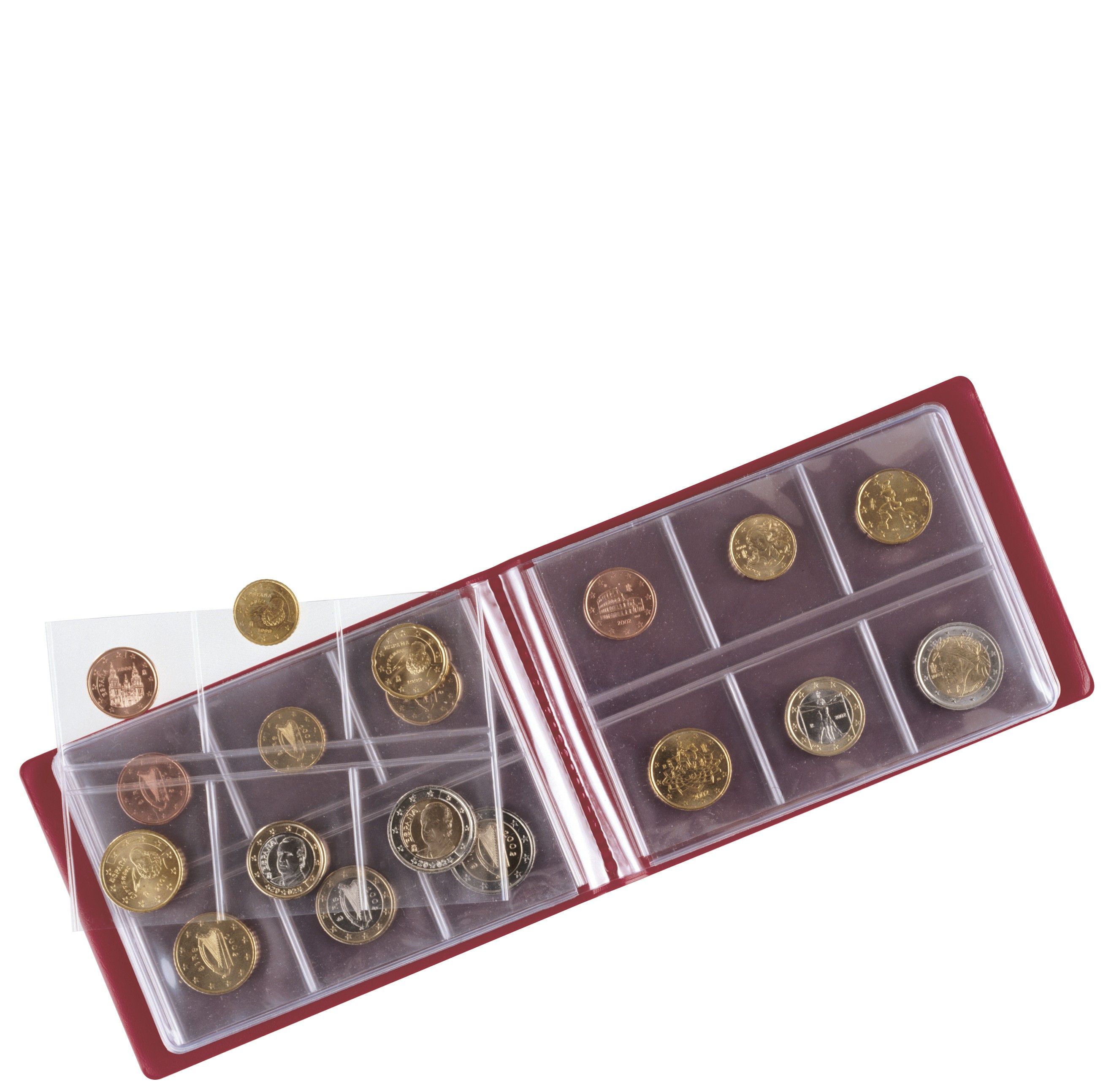 Classeur numismatique leuchtturm numis vert pour pièces de monnaie avec 5  feuilles (338788) - La Poste