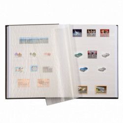 Classeur à bandes pour timbres 16 pages blanches. - Philantologie