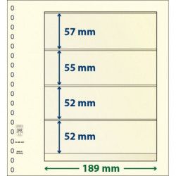 Feuille neutre Lindner-T à 4 bandes. (802 400)