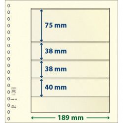 Feuille neutre Lindner-T à 4 bandes. (802 403)