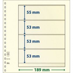 Feuille neutre Lindner-T à 4 bandes. (802 408)