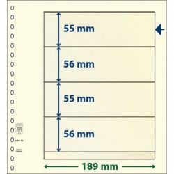 Feuille neutre Lindner-T à 4 bandes. (802 420)