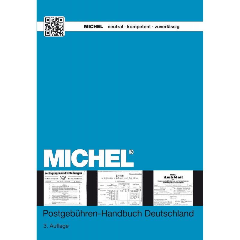 Catalogue de poche Michel tarifs postaux Allemagne.