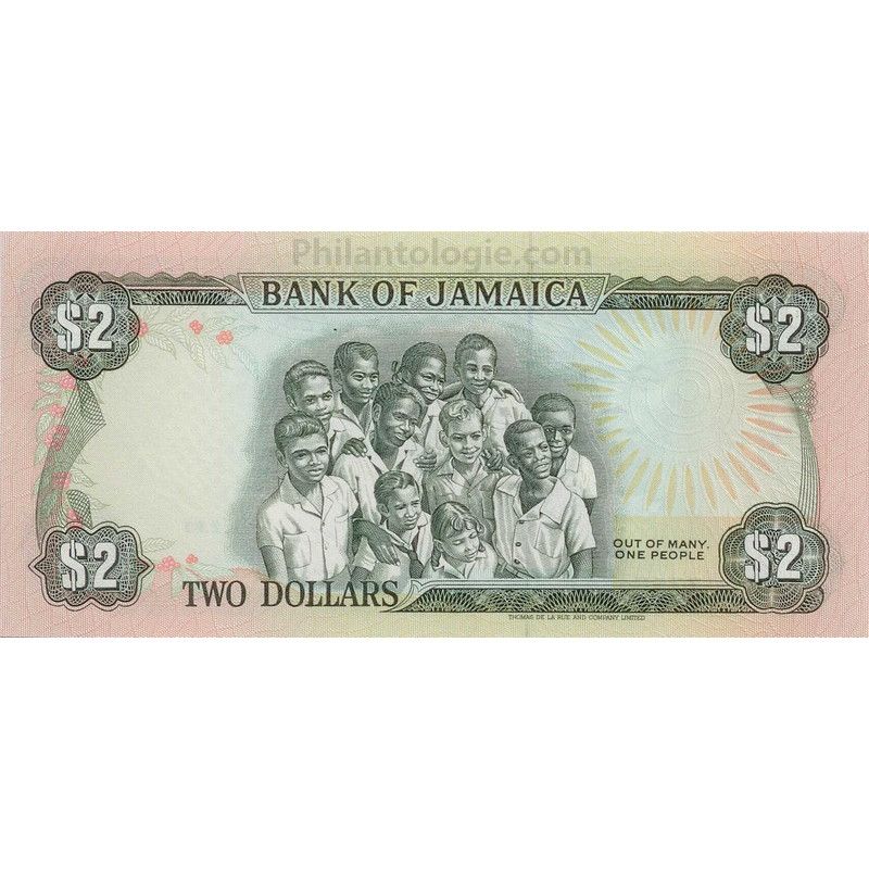 Jamaïque 3 billets de banque neufs.