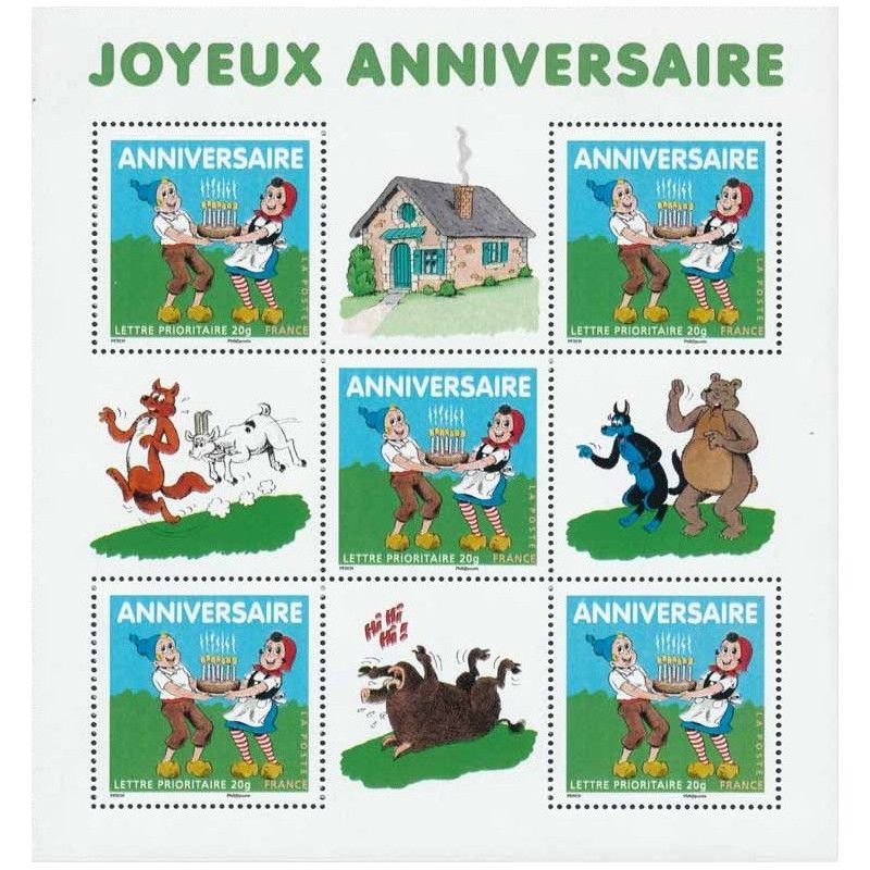 Bloc Feuillet De Timbres De France N 112 Joyeux Anniversaire Neuf Sup Philantologie