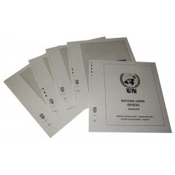 Feuilles préimprimées Lindner-T Nations Unies Genève Carnets 1995-2022.