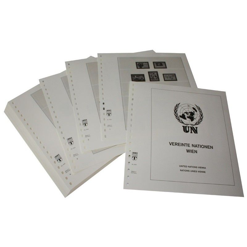 Feuilles préimprimées Lindner-T Nations Unies Vienne 2002-2013.