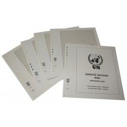 Feuilles préimprimées Lindner-T Nations Unies Vienne Carnets 1995-2022.