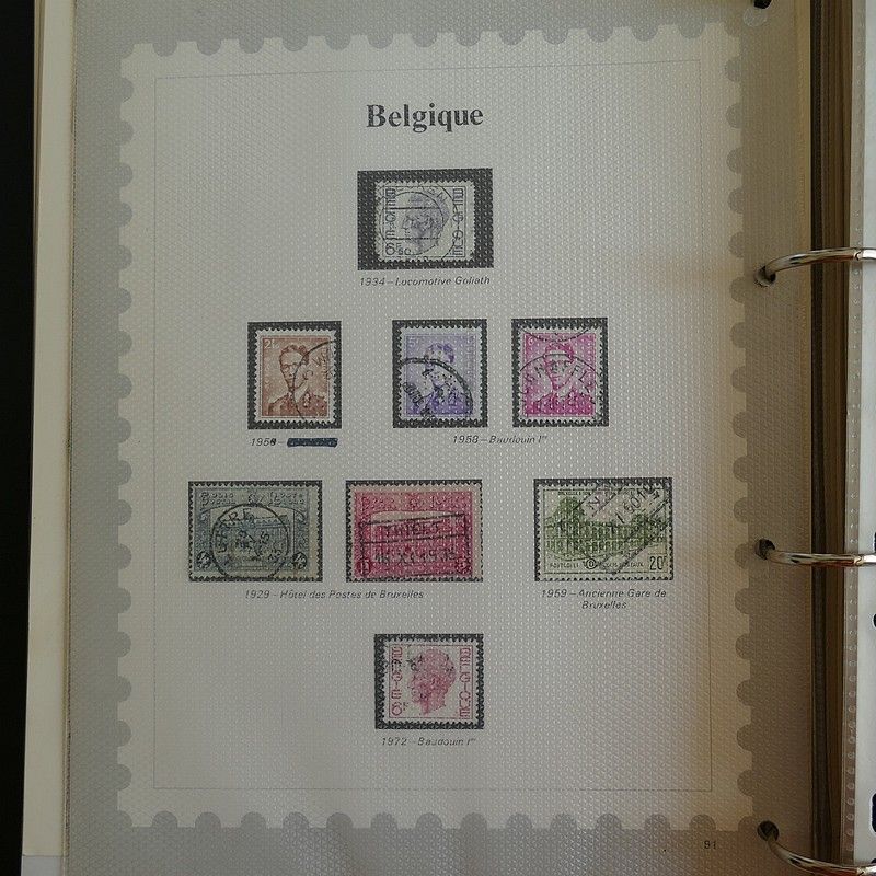 Europa, collection de timbres et blocs neufs dans un classeur (album)