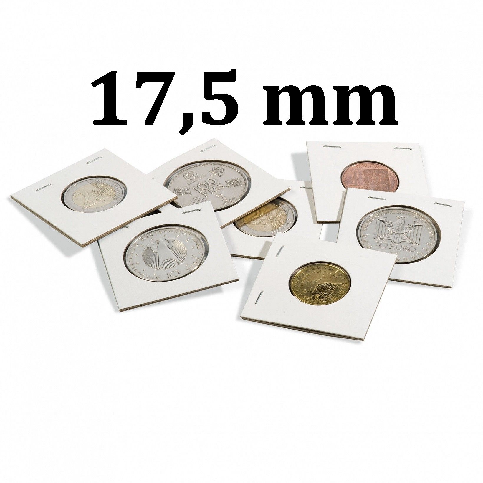 Etuis carton numismatiques à agrafer ou autocollants un seul