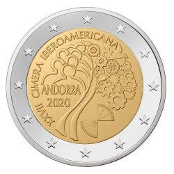 2 euros commémorative Andorre BU 2020 - Sommet Ibéro-Américain.