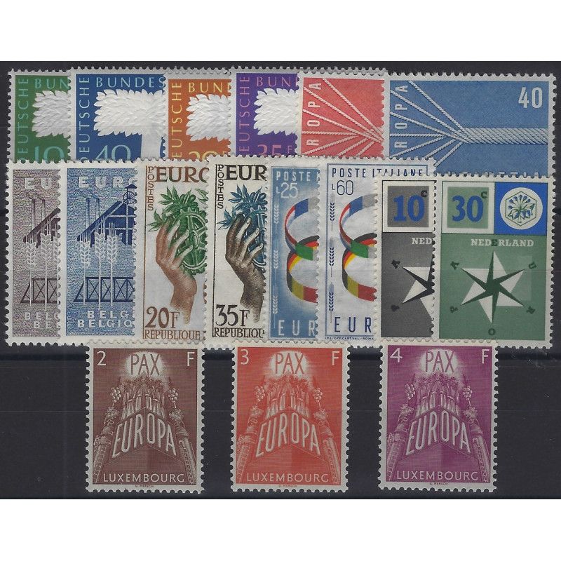 Europa - CEPT timbres d'année 1957 complet neuf**.