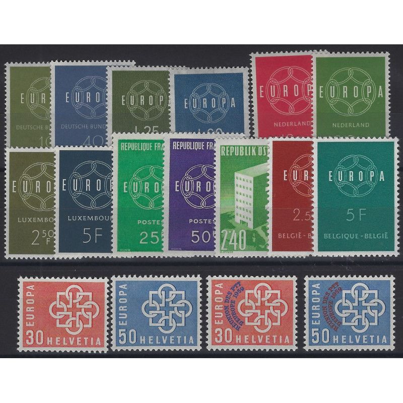 Europa - CEPT timbres d'année 1959 complet neuf**.