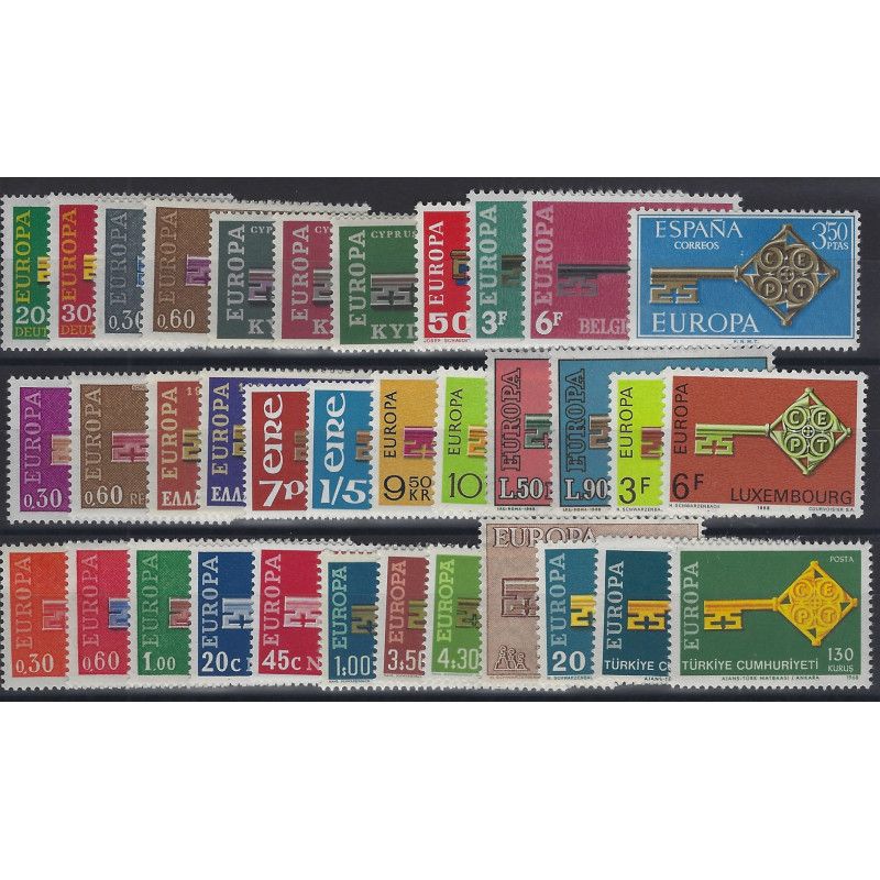 Europa-CEPT timbres d'année 1968 complet neuf**.