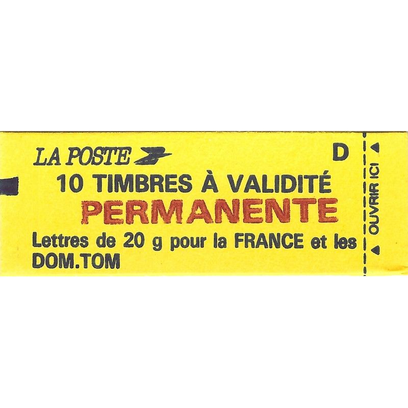 Carnet de 10 timbres TVP Marianne de Briat.