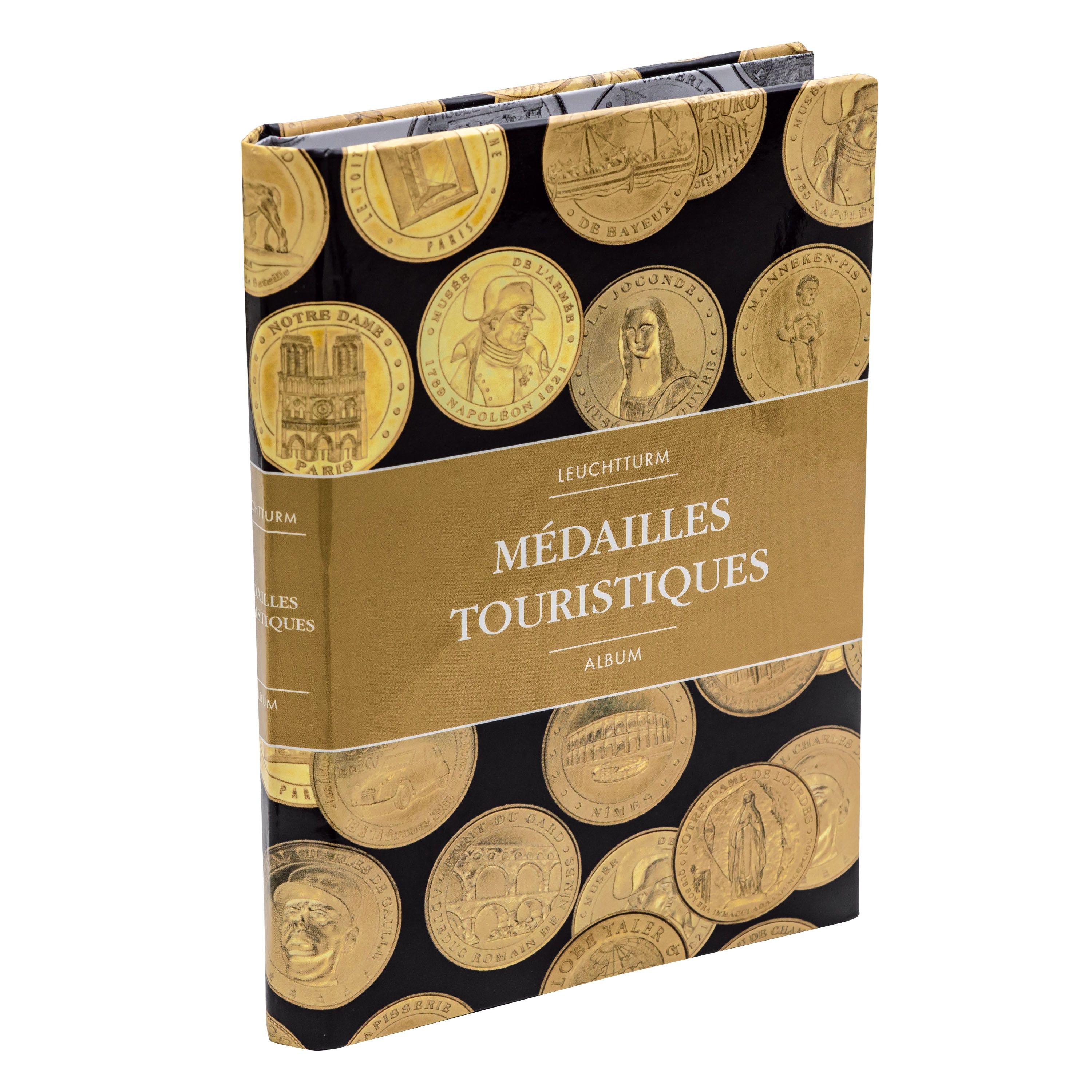 Classeur album bleu + 20 feuilles numismatiques pour jetons medailles  monnaie de paris