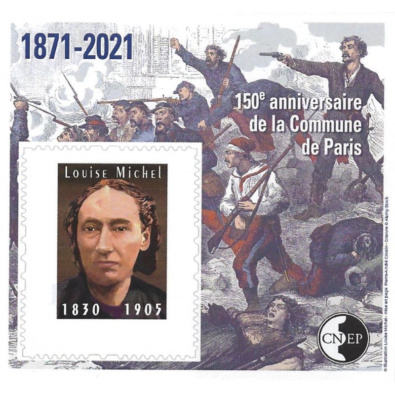 Bloc C.N.E.P. N°86a Louise Michel 2021 non dentelé.