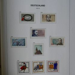 Collection timbres Berlin 1975-1990 neufs complet en album DAVO.