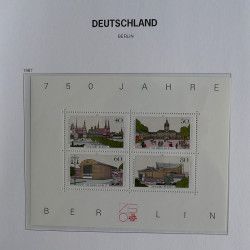 Collection timbres Berlin 1975-1990 neufs complet en album DAVO.