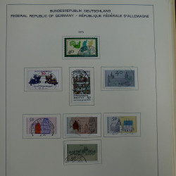 Collection timbres d'Allemagne R.F.A. 1975-1993 oblitérés en album Schaubek.