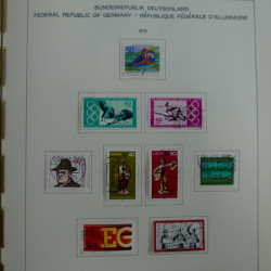 Collection timbres d'Allemagne R.F.A. 1975-1993 oblitérés en album Schaubek.