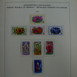 Collection timbres d'Allemagne R.F.A. 1975-1993 oblitérés en album Schaubek.